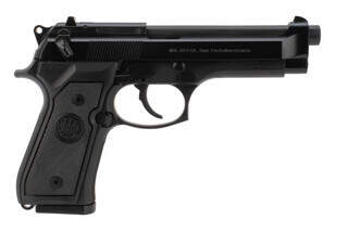 Beretta 92FS 9mm pistol features a black finish